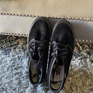 Brand new black suede vans